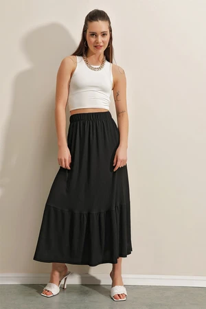 Bigdart 1886 Long Knitted Skirt - Black