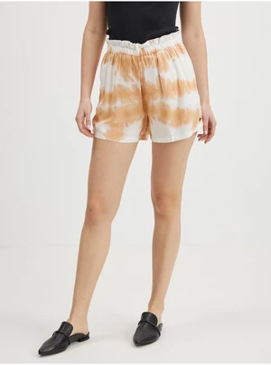 White-Orange Women's Batik Shorts Roxy Miss Most - Women