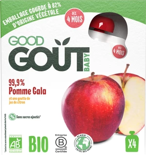 GOOD GOÛT BIO Jablko 4 x 85 g