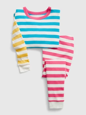 Pink and blue children's striped pajamas GAP