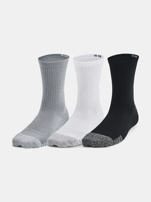 Socks Under Armour UA Heatgear 3pk Crew Yth-GRY - unisex