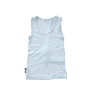 Functional Bottom Bamboo Tank Top - White