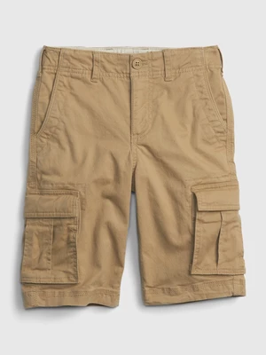 Beige boys' shorts with GAP pockets