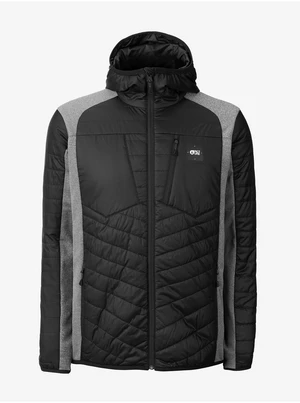 Grey-Black Men's Hooded Jacket Picture - Men