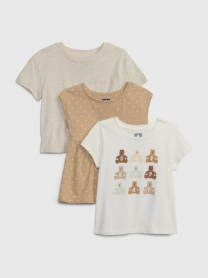 GAP Kids T-shirts organic, 3pcs - Girls