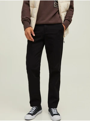 Black Mens Chino Pants Jack & Jones Kane - Men