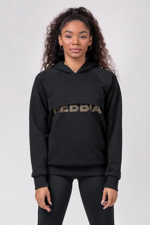 Women's sweatshirt Nebbia Intense Long hoodie black XS