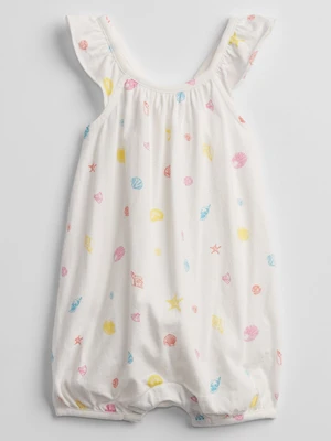 GAP Baby overal shell print bubble one-piece shorty