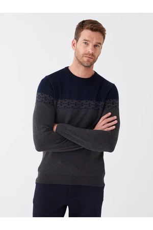 LC Waikiki Crew Neck Long Sleeve Men's Knitwear Sweater