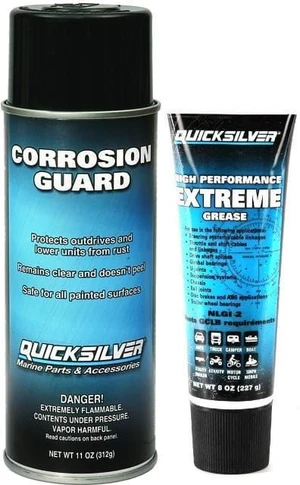 Quicksilver Corrosion Guard + Extreme SET Marinefett, Spülanschluss