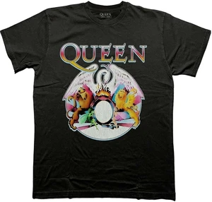 Queen Koszulka Multi Colour Crest Unisex Black M