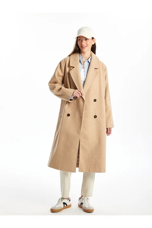 LC Waikiki LCW Jacket Collar Cashmere Coat