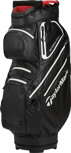 TaylorMade Storm Dry Cart Bag Black/White/Red Sac de chariot de golf