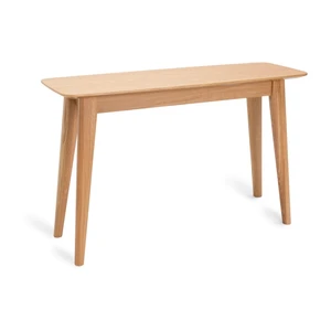 Konzolový stolík s nohami z dubového dreva Unique Furniture Rho, 120 x 40 cm