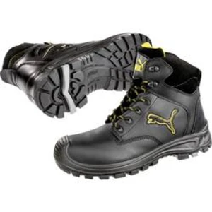 Bezpečnostní obuv S3 PUMA Safety Borneo Black Mid 630411-44, vel.: 44, černá, žlutá, 1 pár