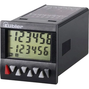 Kübler 6.923.0103.300  Počítadlo predvolieb LCD Kübler Codix 923, multifunkčné, pulzné, frekvenčné, časové, 10… 30 V DC