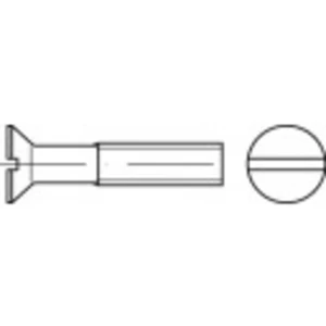 Zápustná skrutka TOOLCRAFT 134157 M3 DIN 963 14 mm príruba oceľ 200 ks