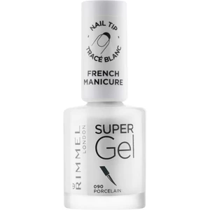 Rimmel Super Gel Step 1 lak na francúzsku manikúru odtieň 090 Porcelain 12 ml