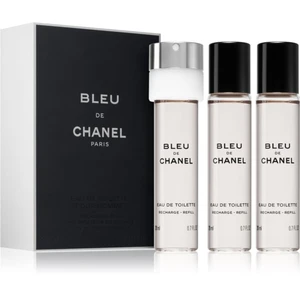 Chanel Bleu de Chanel toaletná voda náplň pre mužov 3 x 20 ml