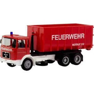 Herpa 310963 H0 MAN F8 pojazdný kontajnerový automobil „hasiči“