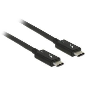 Delock USB prepojovací kábel #####Thunderbolt™ (USB-C™) Stecker, #####Thunderbolt™ (USB-C™) Stecker 0.50 m čierna 84844