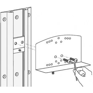 Ergotron montážna sada  Track Mount Bracket Kit for CPU Holders 60-156 strieborná Zaťažiteľné do hmostnosti=0.5 kg