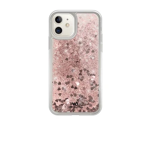 Puzdro White Diamonds Sparkle pre Apple iPhone 11, Rose Gold Hearts