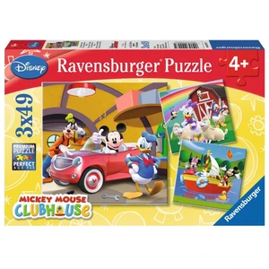 Ravensburger Puzzle Mickeyho Klubík 3 x 49 dílků