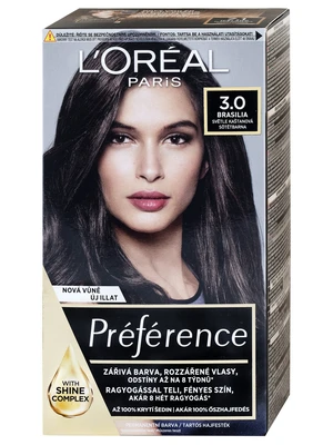 Permanentní barva Loréal Préférence 3.0 světle kaštanová - L’Oréal Paris + dárek zdarma