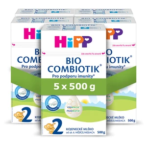 HIPP 2 Combiotic pokračovací kojenecká výživa 5 x 500 g