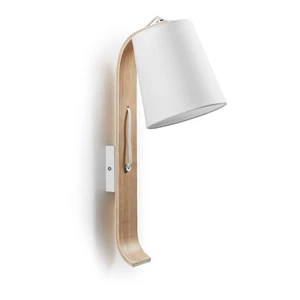 Biela nástenná lampa Kave Home Percy