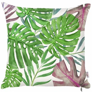 Zelená obliečka na vankúš Mike & Co. NEW YORK Monstera Heaven, 43 × 43 cm