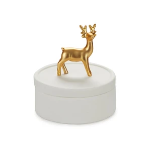 Biela porcelová dóza na šperky Balvi Deer