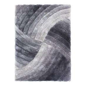 Sivý koberec Flair Rugs Furrow, 120 x 170 cm