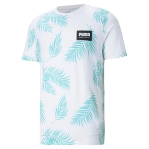 SUMMER COURT AOP Tee Puma White