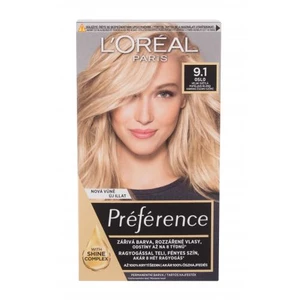 L´Oréal Paris Préférence 60 ml barva na vlasy pro ženy 9,1 Oslo na barvené vlasy; na blond vlasy; na všechny typy vlasů