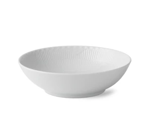 Mísa White Fluted Half Lace, 110 cl - Royal Copenhagen