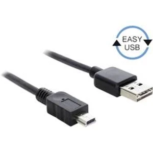 USB 2.0 kabel Delock 83365, 5.00 m, černá