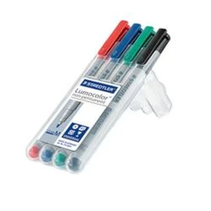 Staedtler Lumocolor M non-permanent 315 315 WP4 popisovač fólií, modrá, zelená, červená, černá