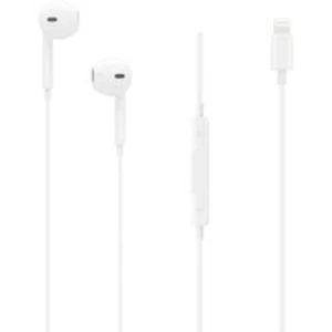 Headset Apple EarPods Lightning Connector, bílá