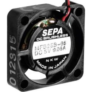 Axiální ventilátor SEPA MFB25B05 MFB25B05-BLI, 5 V/DC, 17 dB, (d x š x v) 25 x 25 x 6.5 mm