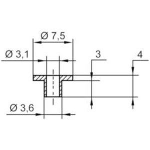 Izolační objímka TRU COMPONENTS TC-V5816-203, 1586598