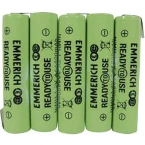 Akupack Ni-MH 5 AAA pájecí špička ve tvaru Z Emmerich ReadyToUse 5AAA-ZLF 255064, 800 mAh, 6 V