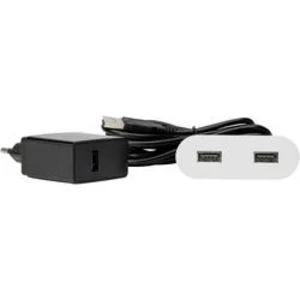 Vestavná zásuvka Kopp 939756016 s USB, IP20, bílá