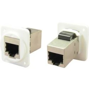 Adaptér, vestavný Cliff CP30222SXW, RJ45 bílá, 1 ks