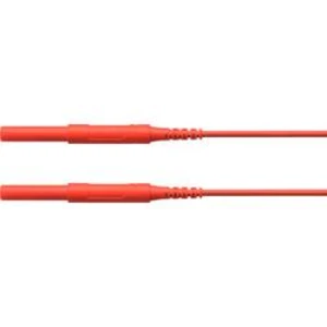 Schützinger HSPL 8568 / AWG16 / 200 / RT bezpečnostní měřicí kabely [zástrčka 4 mm - zástrčka 4 mm] červená