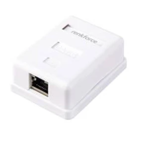 Síťový adaptér na omítku CAT 6 Renkforce RF-4541182, 1 port, bílá