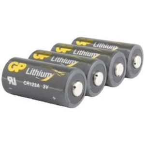 Lithiová fotobaterie CR-123A GP Batteries CR123A, 1400 mAh, 3 V, 4 ks