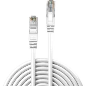 Síťový kabel RJ45 LINDY 48100, CAT 6, U/UTP, 30.00 m, bílá