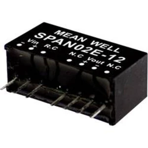 DC/DC měnič napětí, modul Mean Well SPAN02C-05, 400 mA, 2 W, Počet výstupů 1 x